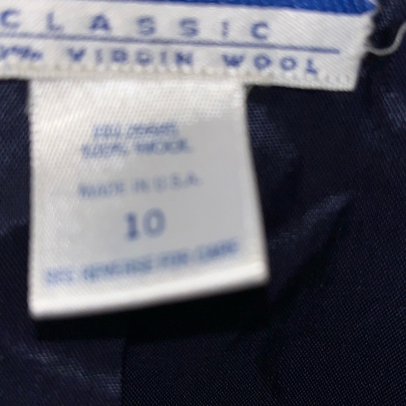 Pendleton 100% wool women’s navy blazer women’s size 10 vintage - Picture 4 of 7